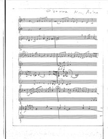Partition complète, Improvisation on “Osanna” from pour “Missa a 3” by Johannes Aulen