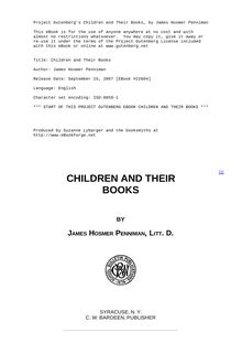 Children and Their Books