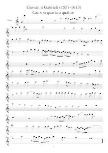 Partition Alto (A), Canzoni per sonare con ogni sorte di stromenti