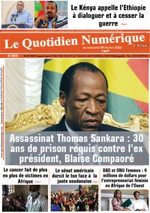 Le Quotidien Numérique d’Afrique n°1855 - du mercredi 09 février 2022