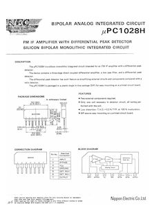 UPC1028H FM Detector data sheet