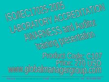 ISO 17025 Laboratory Accreditation Training Presentation