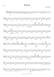 Partition Tuba (en C), Tuba (en B♭), Tuba (en E♭), Il bacio, Arditi, Luigi