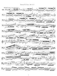 Partition Book 4 (Nos.86-113), 113 Etudes pour violoncelle, 113 Etudes for Violoncello