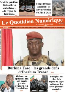 Le Quotidien Numérique d’Afrique n°2054 - du mercredi 19 octobre 2022