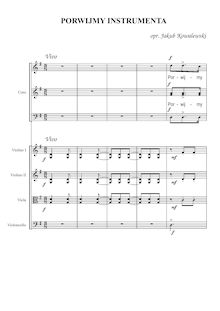Partition compléte, Porwijmy instrumenta, Folk Songs, Polish par Polish Folk Songs