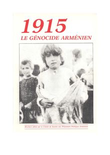 1915 Le Genocide Armenien