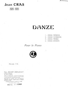 Partition complète, 4 Danze, Cras, Jean