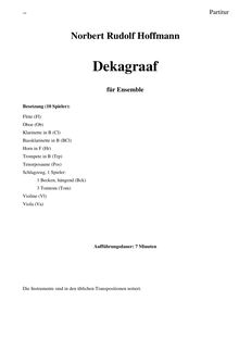 Partition Titles, Dekagraaf, Hoffmann, Norbert Rudolf