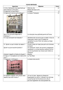 FICHE REPONSES Questions Réponses Points 1/ Cite 2 bâtiments très ...