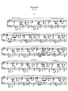 Partition complète, Sonatine, Op. 16, Roussel, Albert