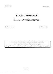 Btschim 2002 mathematiques