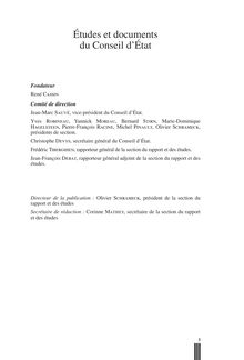 Conseil d'Etat - Rapport public 2010 - Volume 2 : L'eau et son droit