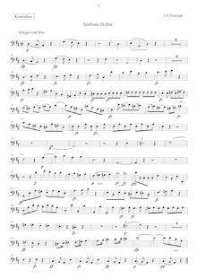 Partition Basses, Symphony en D Major, Op.24, Sinfonia Re Maggiore
