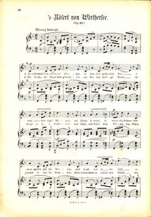 Partition complète (haut), s´Röserl von Wörthersee, Op.28