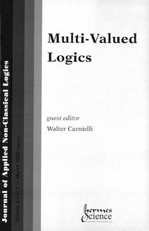 Multi-valued logics Journal of applied non-classical logics volume 9 n°1 1999
