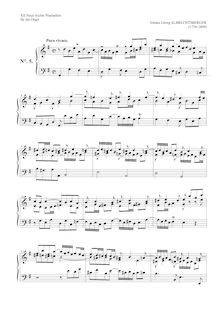 Partition , Poco Vivace en G major, 12 Neue leichte Praeludien nur mit 3 oder 4 Registern zu spielen