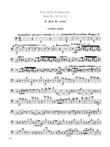 Partition Basses,  No.2, Suite caractéristique, Tchaikovsky, Pyotr