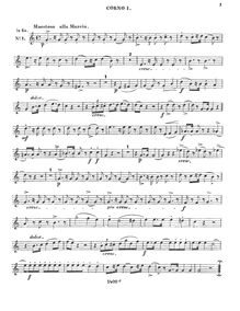 Partition cor 1 (E♭, F), 12 Kleine Stücke, Maurer, Ludwig Wilhelm