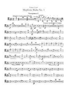 Partition Trombone 1, 2 (ténor), 3 (basse), Tuba, 2 Episoden aus Lenau s Faust