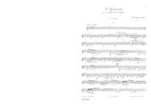 Partition parties complètes, corde quatuor No.3, A major, Godard, Benjamin