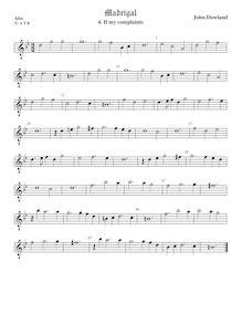 Partition Tenor1 viole de gambe, octave aigu clef, Selected travaux par John Dowland