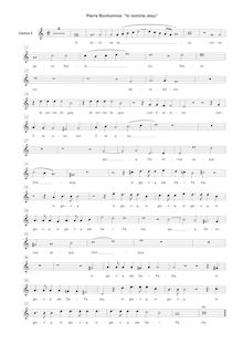 Partition Soprano 2 , partie, Melodiae sacrae, Bonhomme, Pierre