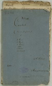 Partition complète, Cantata  Wie eine Purpurblume , Salieri, Antonio