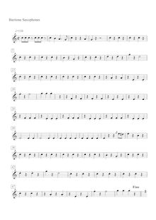 Partition baryton Saxophone (en E♭), Radetzky March, Op.228, Strauss Sr., Johann