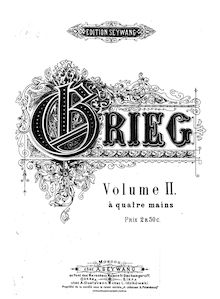Partition complète, 2 Valse Caprices, Op.37, Grieg, Edvard