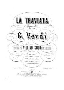 Partition complète, La traviata, The Fallen Woman, Verdi, Giuseppe par Giuseppe Verdi