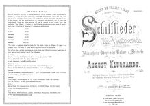 Partition complète et parties, 5 Schilflieder, Op.28 [nach Gedichten von Nikolaus Lenau (1802-1850)]