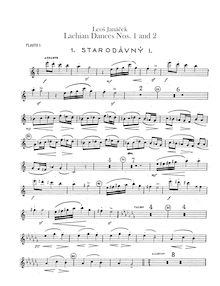 Partition flûte 1, 2, Piccolo, Lašské Tance, Janáček, Leoš par Leoš Janáček