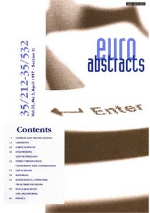 Euroabstracts. vol.35, No 2, April 1997 - Section II