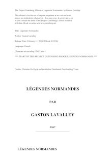 Légendes Normandes par Gaston Lavalley