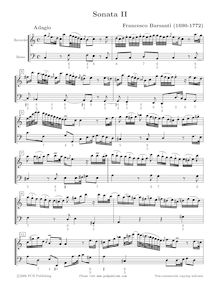 Partition complète avec figured, unrealized basse, Sonate a flauto o violon solo con basso