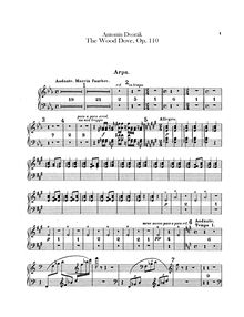 Partition harpe, pour Wild Dove, Holoubek (The Wood Dove)Die Waldtaube. Symphonisches Gedicht nach der gleichnamigen Ballade von K. Jaromir Erben für großes Orchester.