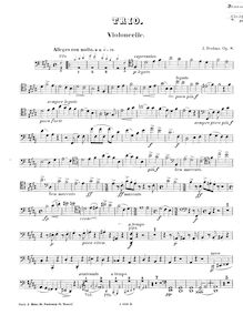 Partition violoncelle, Piano Trio No.1 en B major, Klaviertrio Nr.1 H-dur