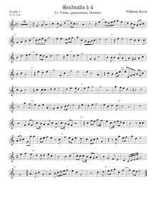 Partition viole de gambe aigue 1, Gradualia I, Byrd, William par William Byrd