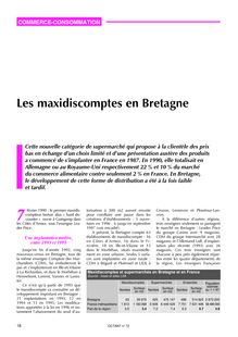 Les maxidiscomptes en Bretagne (Octant n° 72)
