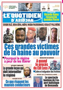 Le Quotidien d’Abidjan n°3077 - du Mardi 20 avril 2021
