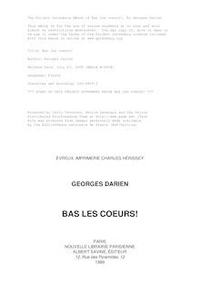Bas les coeurs! par Georges Darien