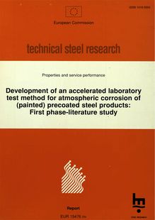 Development of an accelerated laboratory test method for atmospheric corrosion of (painted) precoated steel products