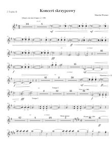 Partition trompette 1/2 (en B♭), violon Concerto No.1, D minor, Werner, Marcin