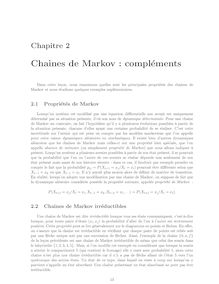 Chaines de Markov complements
