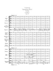 Partition , Adagio—Allegro non troppo, Symphony No.6, Pathétique / Патетическая (Pateticheskaya)