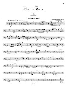 Partition violoncelle, Piano Trio No.2, Op.80, Schumann, Robert