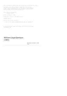 William Lloyd Garrison - The Abolitionist