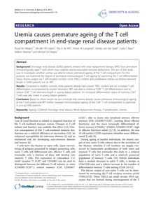 Uremia causes premature ageing of the T cell compartment in end-stage renal disease patients