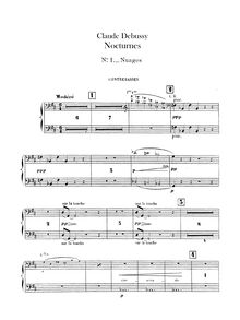 Partition Basses, nocturnes, Debussy, Claude